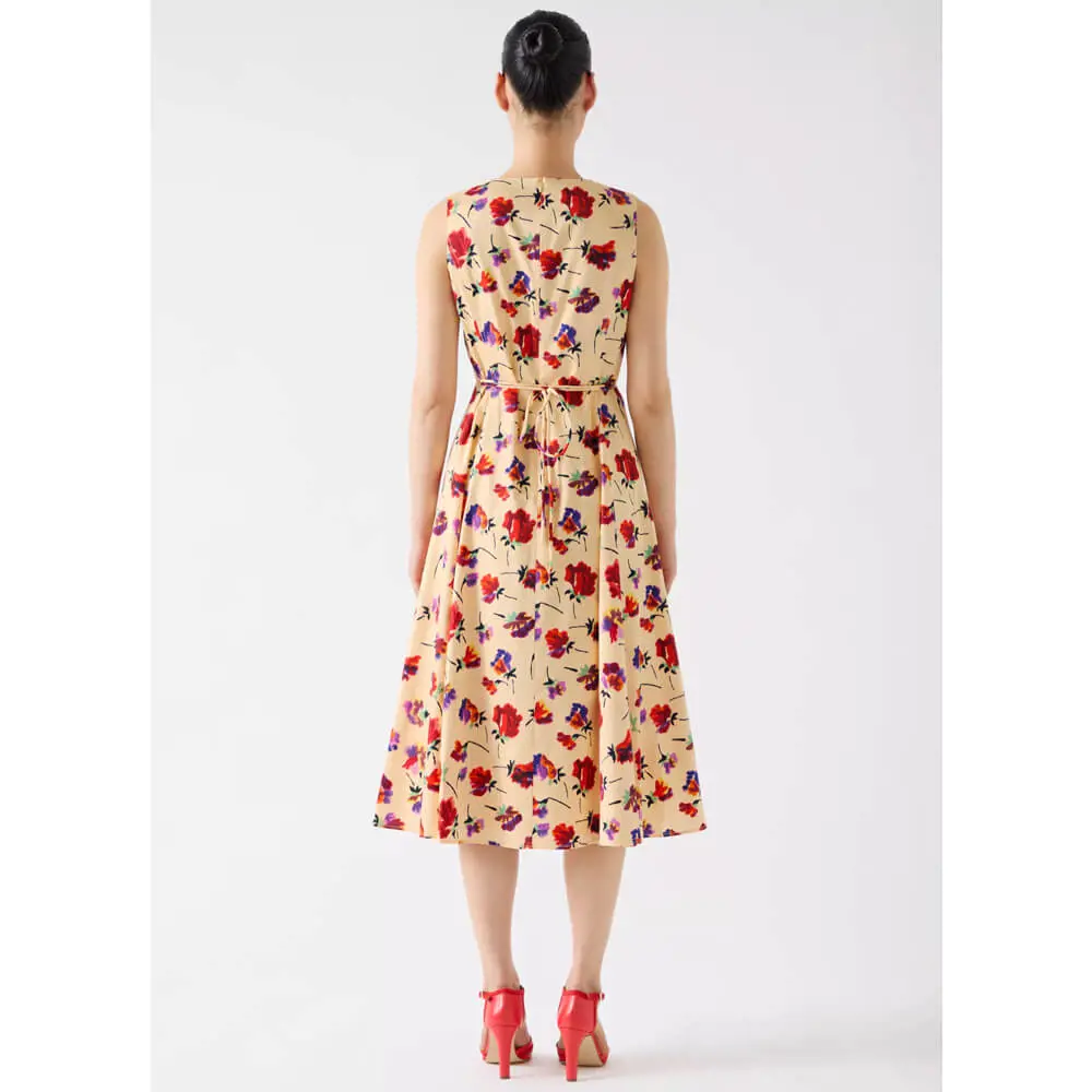 LK Bennett Gaia Panelled Cotton Dress